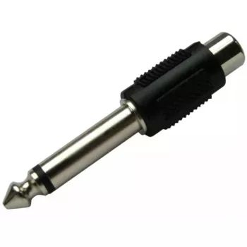 Adapteris RCA (cinch) lizdas – 6,3 mm kištukas mono Schwaiger KHA4010 533 juodas
