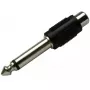 Adapteris RCA (cinch) lizdas – 6,3 mm kištukas mono Schwaiger KHA4010 533 juodas