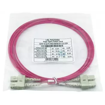 Skaidulinis optinis kabelis BlueOptics SFP3232FU0.5MK 0,5 m SC OM4