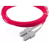 Skaidulinės optikos kabelis BlueOptics SFP3233FU0.5MK SC ST OM4 0,5 m, rausvos spalvos