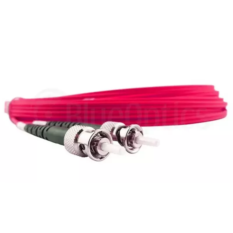 Skaidulinės optikos kabelis BlueOptics SFP3233FU0.5MK SC ST OM4 0,5 m, rausvos spalvos
