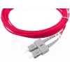 Skaidulinės optikos kabelis BlueOptics SFP3233FU0.5MK SC ST OM4 0,5 m, rausvos spalvos