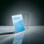 Stovas informaciniams lapeliams Sigel TA214, A6, nuožulnus, permatomas akrilas