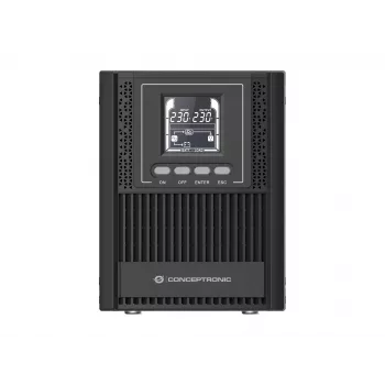 Conceptronic ZEUS52E1K 1000VA 900W Online Tower UPS, IEC, Double-conversion (Online), 1 kVA, 900 W, Sinusinė, 220 V, 240 V