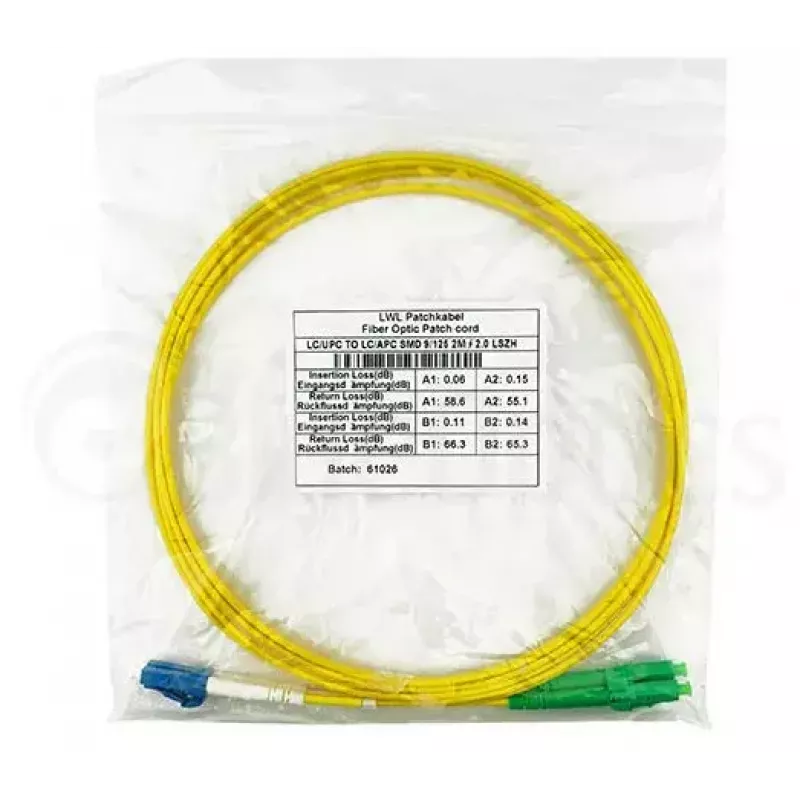 BlueOptics SFP3131BU1MS InfiniBand vienmodis šviesolaidinis kabelis 1 m LC geltonas