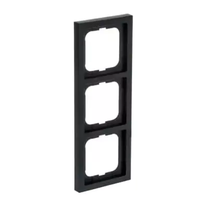 Busch-Jaeger 1723-885K juodas termoplastikinis uždangalas be varžtų, 80×222×11 mm