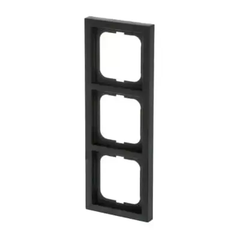 Busch-Jaeger 1723-885K juodas termoplastikinis uždangalas be varžtų, 80×222×11 mm