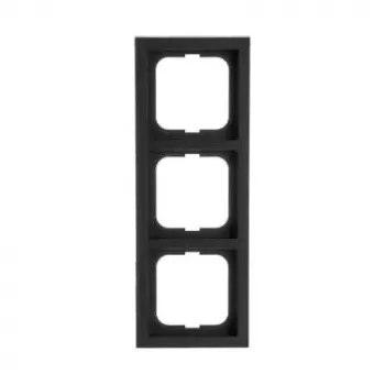 Busch-Jaeger 1723-885K juodas termoplastikinis uždangalas be varžtų, 80×222×11 mm