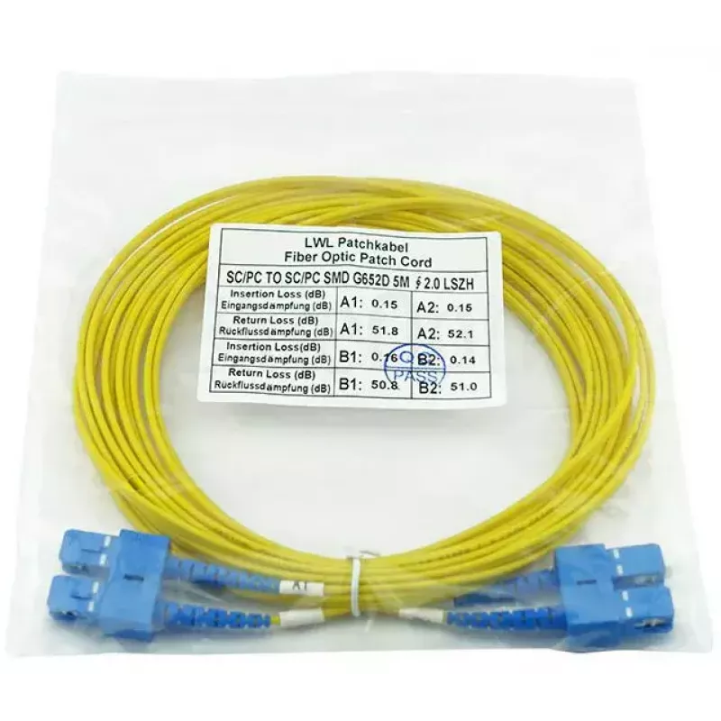 Optinis pluoštinis kabelis BlueOptics CAB-SMF-SC-SC-1 1 m SC SC G.657.A1
