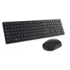 DELL Pro belaidė klaviatūra ir pelė KM5221W – UK (QWERTY) – juoda, pilno dydžio (100%), RF belaidis ryšys, QWERTY, juoda, su pele