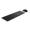 DELL Pro belaidė klaviatūra ir pelė KM5221W – UK (QWERTY) – juoda, pilno dydžio (100%), RF belaidis ryšys, QWERTY, juoda, su pele