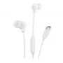 Ausinės Motorola EARBUDS3CSWHITE, laidinės, į ausį, skambučiams/muzikai, USB Type-C, baltos