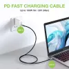 Techly ICOC-MUSB322-CM-010 USB 3.2 Gen 2 kabelis, USB-C kištukas, 1 m, juodas