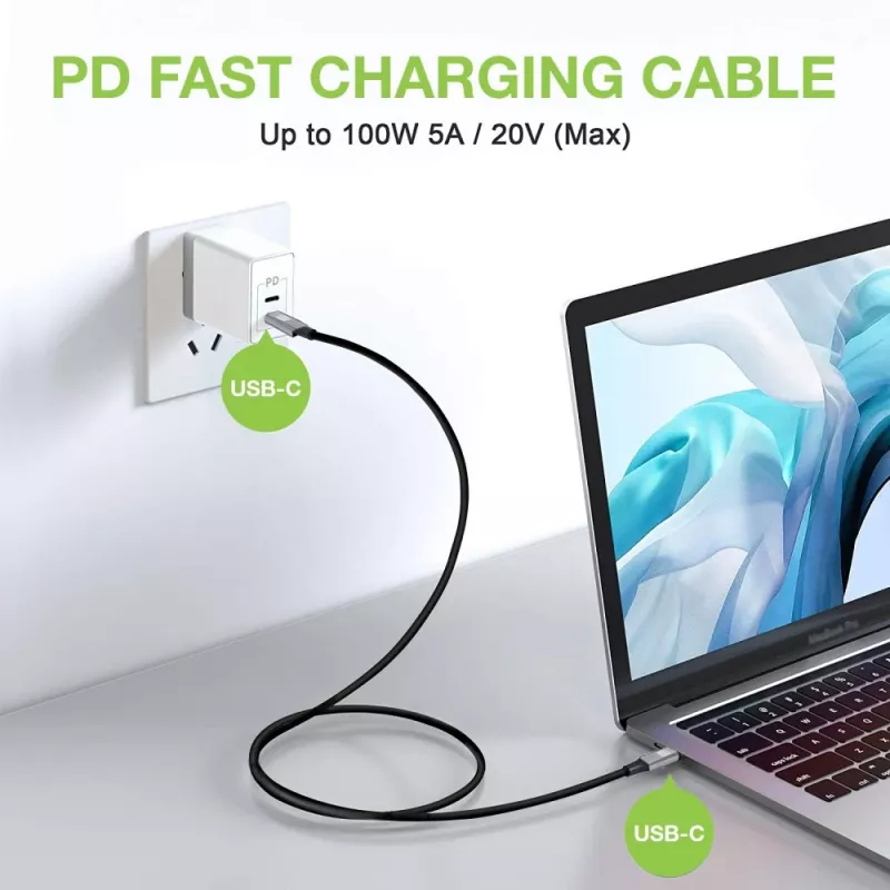 Techly ICOC-MUSB322-CM-010 USB 3.2 Gen 2 kabelis, USB-C kištukas, 1 m, juodas