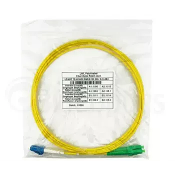 Šviesolaidinis laidas BlueOptics SFP3131BU0.5MS LC G.657.A1 0,5 m geltonas