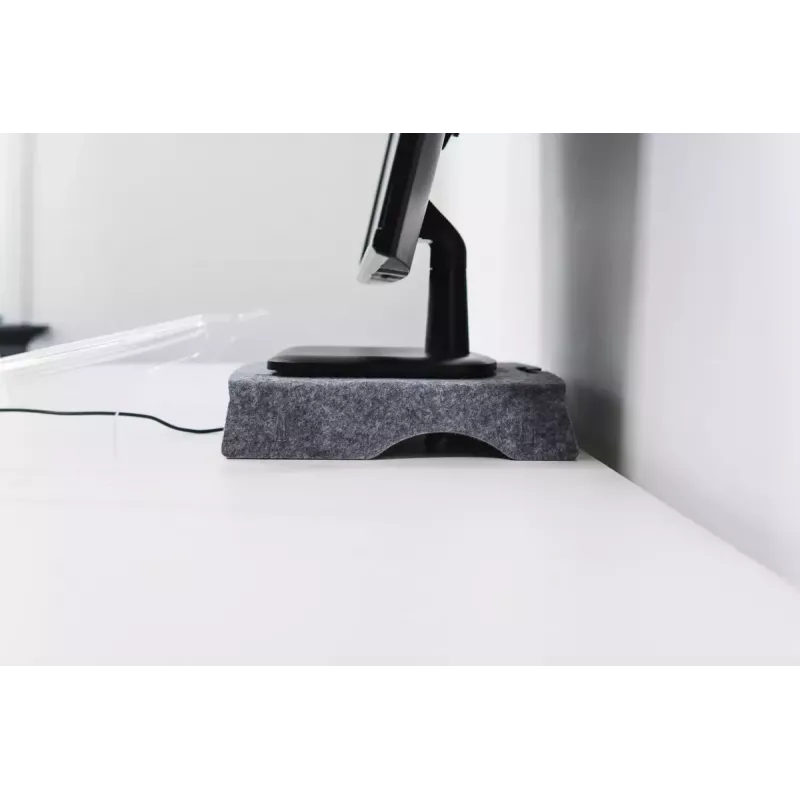 BakkerElkhuizen Q-Riser 50 Circular 76,2 cm stovas monitoriui pilkas