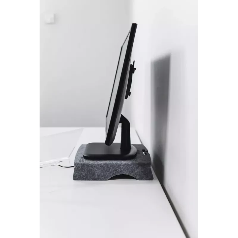 BakkerElkhuizen Q-Riser 50 Circular 76,2 cm stovas monitoriui pilkas