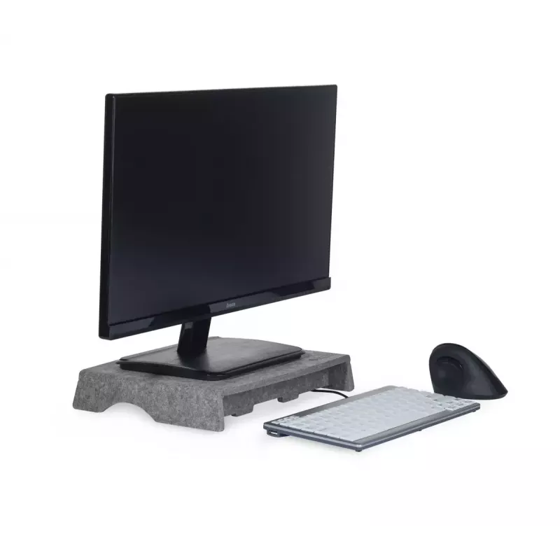BakkerElkhuizen Q-Riser 50 Circular 76,2 cm stovas monitoriui pilkas