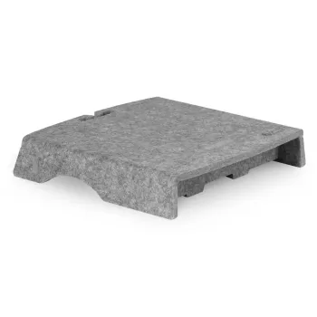 BakkerElkhuizen Q-Riser 50 Circular 76,2 cm stovas monitoriui pilkas