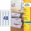 Lipni etiketė Avery J4791-25, balti užapvalinti stačiakampiai, 1200 vnt.