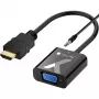Techly HDMI į VGA adapteris su garso lizdu