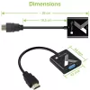 Techly HDMI į VGA adapteris su garso lizdu