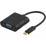 Deltaco USBC-VGA vaizdo kabelio adapteris