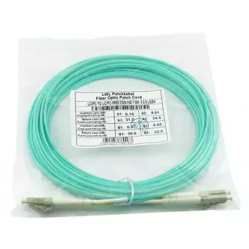 Skaidulinis optinis kabelis BlueOptics AJ834A-BO 1m 2x LC OM3 pilnas dupleksas