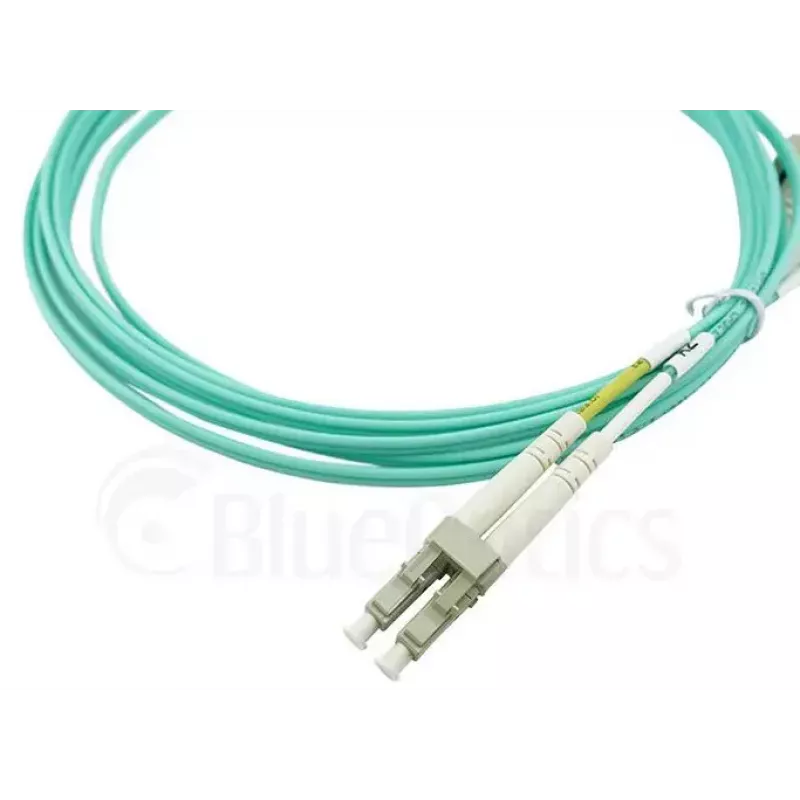 Skaidulinis optinis kabelis BlueOptics AJ834A-BO 1m 2x LC OM3 pilnas dupleksas