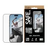 PanzerGlass SAFE. apsauginis stiklas su juodu rėmeliu iPhone 17 | 16 Pro | Ultra-Wide Fit su EasyAligner