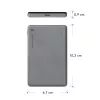 dbramante1928 re-charge - Power Bank 5K Wireless - Pilka, 5000 mAh, belaidis įkrovimas, 3.87 V, Pilka