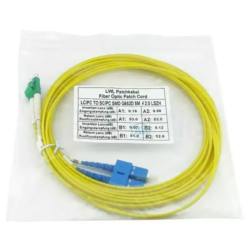 BlueOptics SFP3132BU1MX InfiniBand šviesolaidinis kabelis 1 m LC SC geltonas