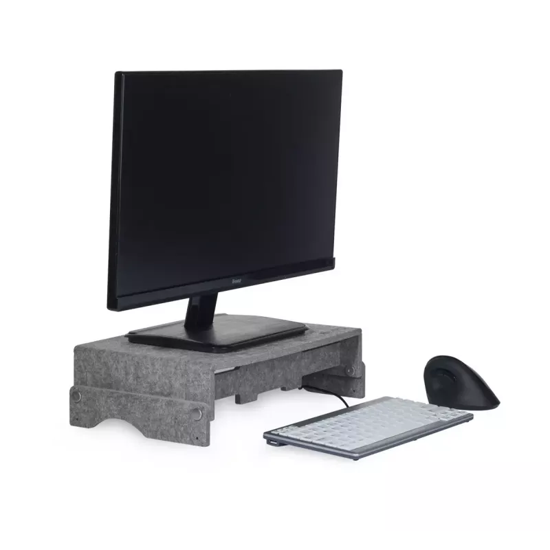 BakkerElkhuizen Q-riser 110 Circular 76.2 cm stovas monitoriui pilka