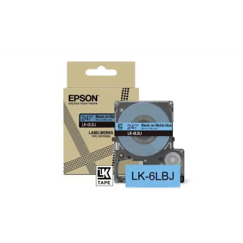 Juosta etikečių Epson LK-6LBJ juoda mėlyna terminio perkėlimo 2,4 cm
