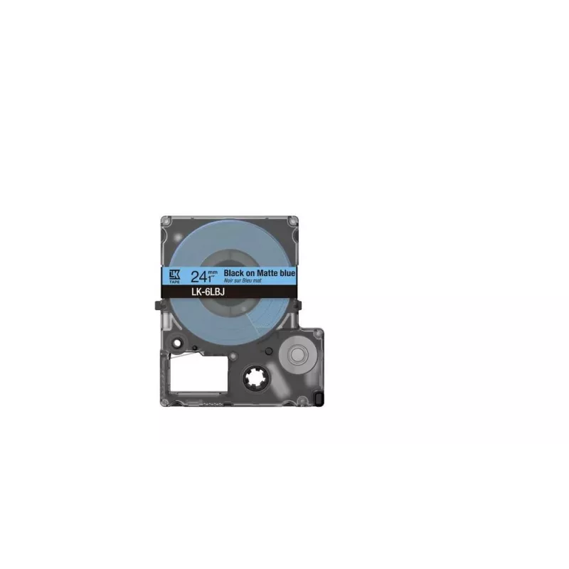 Juosta etikečių Epson LK-6LBJ juoda mėlyna terminio perkėlimo 2,4 cm