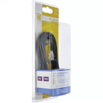 Schwaiger RJ-11 – RJ-45 jungiamasis kabelis 6,0 m juodas