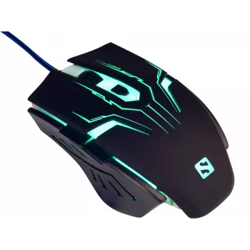 Sandberg Eliminator Mouse, dešinė ranka, USB Type-A, 2400 DPI, juoda
