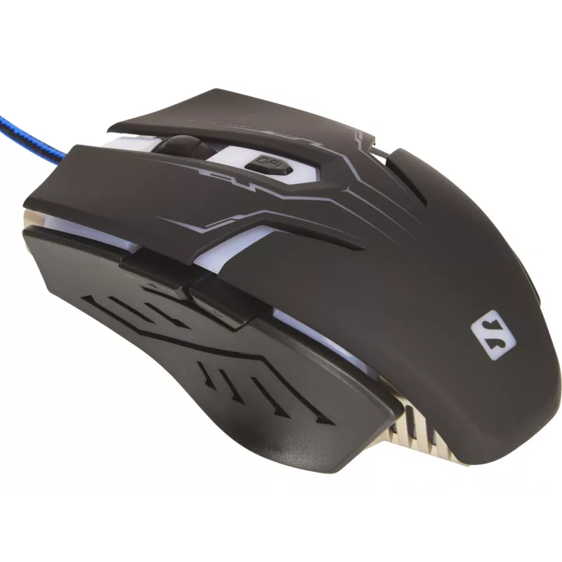 Sandberg Eliminator Mouse, dešinė ranka, USB Type-A, 2400 DPI, juoda