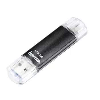 „Hama Laeta Twin“ USB atmintukas 256 GB USB Type-A / Micro-USB 3.2 Gen 1 (3.1 Gen 1) juodas
