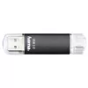 „Hama Laeta Twin“ USB atmintukas 256 GB USB Type-A / Micro-USB 3.2 Gen 1 (3.1 Gen 1) juodas