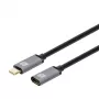 Techly USB 3.2 Gen 2 USB-C M/F Laidas 1m Juodas
