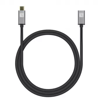 Techly USB 3.2 Gen 2 USB-C M/F Laidas 1m Juodas