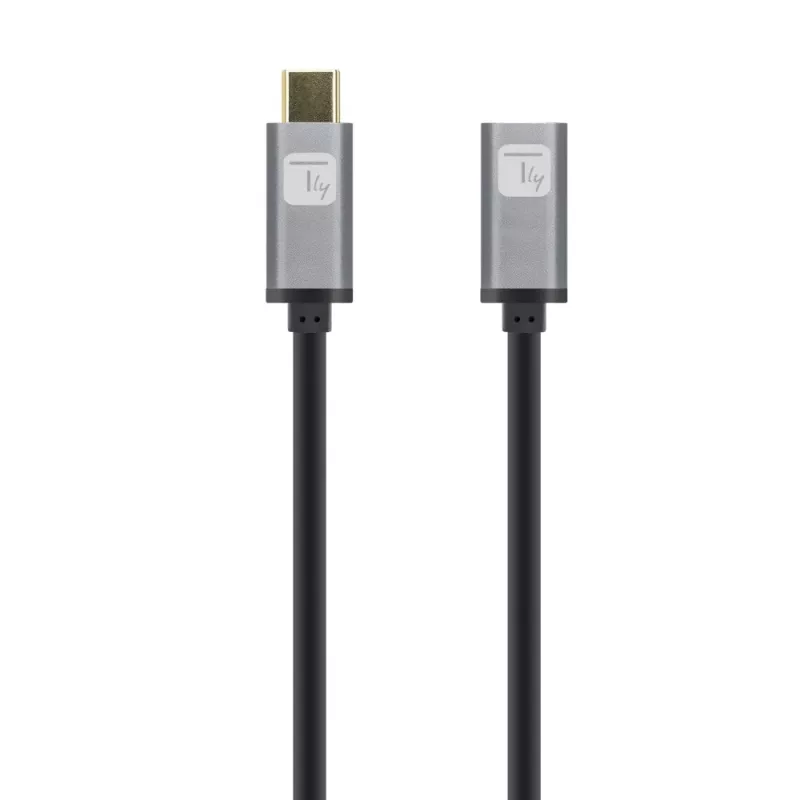 Techly USB 3.2 Gen 2 USB-C M/F Laidas 1m Juodas