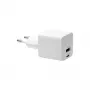 EU sieninis įkroviklis d bramante re-charge Pro — USB‑C 25W + USB‑A 18W, 110–240V, vidaus, baltas