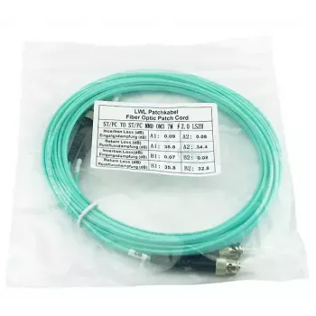 BlueOptics SFP3333EU1MK InfiniBand šviesolaidinis kabelis 1 m ST Aqua spalva