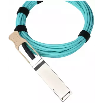 InfiniBand aktyvus optinis kabelis BlueOptics UACC-AOC-QSFP28-15M-BO QSFP28-QSFP28 15m turkio spalvos