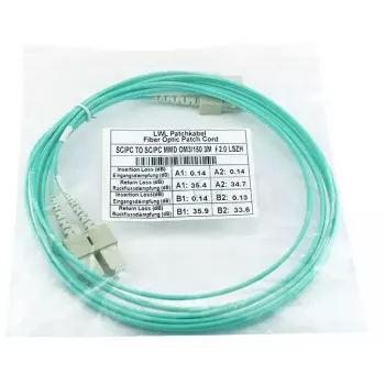 BlueOptics Duplex LWL Patchkabel SC-SC OM3 2 metrai 2 m Kištukas/Kištukas
