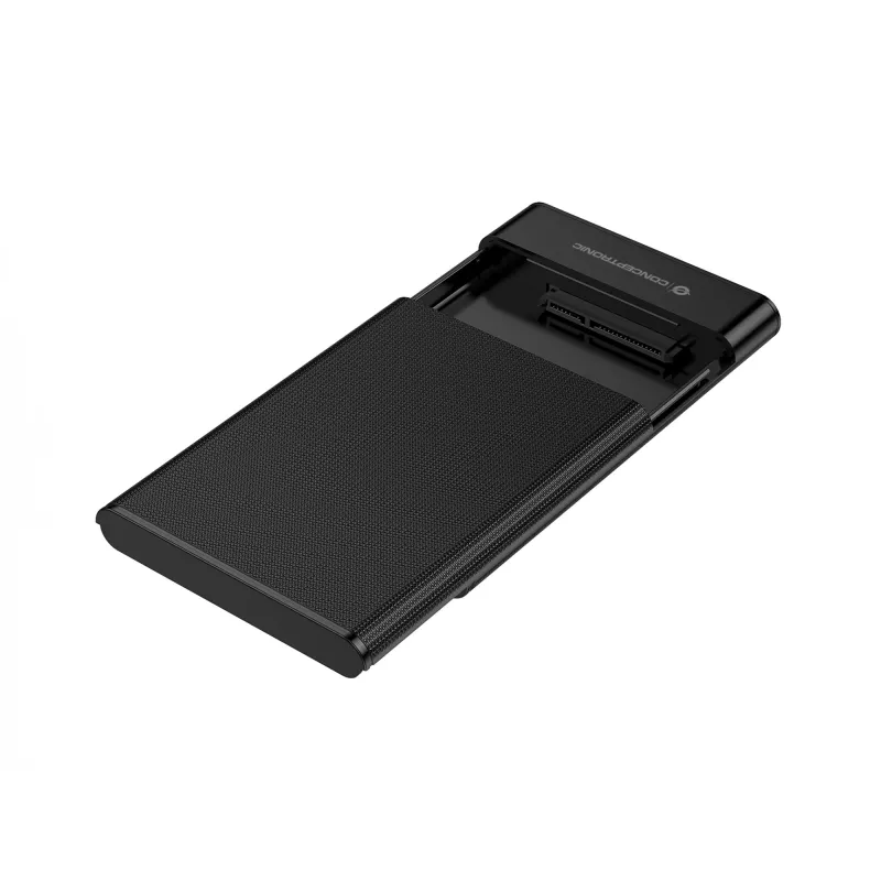 Conceptronic DANTE06B 2,5 colio kietojo disko dėžutė USB 3.0, HDD/SSD korpusas, 2,5 colio, Serial ATA III, 6 Gbit/s, USB jungtis, juoda