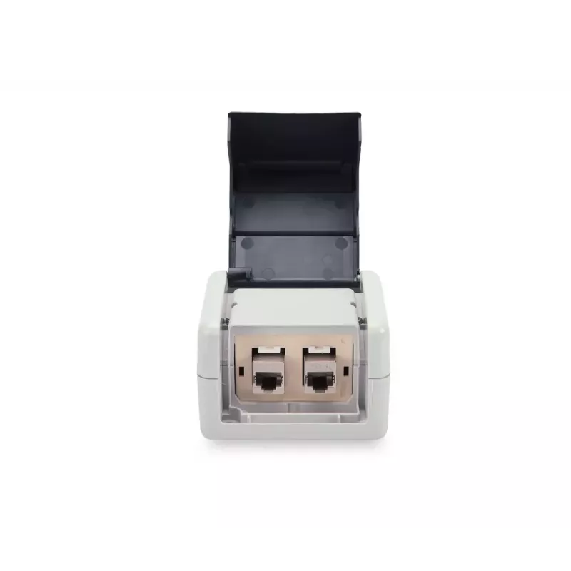 Išorinė paviršinio montavimo dėžutė Keystone moduliams Digitus DN-93844-OD-1