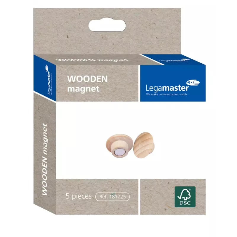 Medinis magnetas Legamaster 25mm 5 vnt.